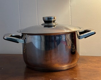 Platinum T304, 6 quart pot previously owned titanium and surgical steel