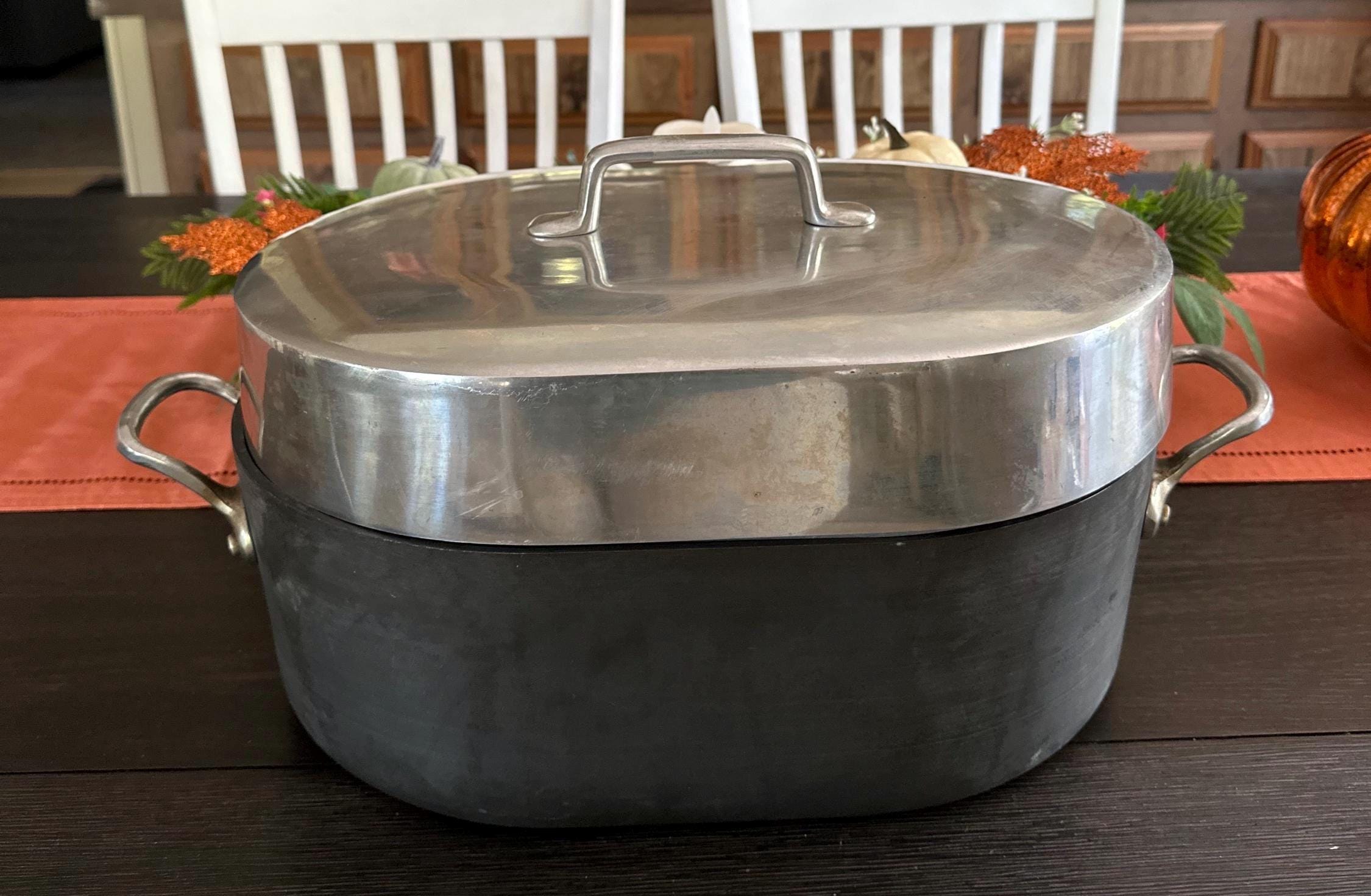 Vintage Magnalite GHC Oval X 11” Dutch Oven Roaster W/lid