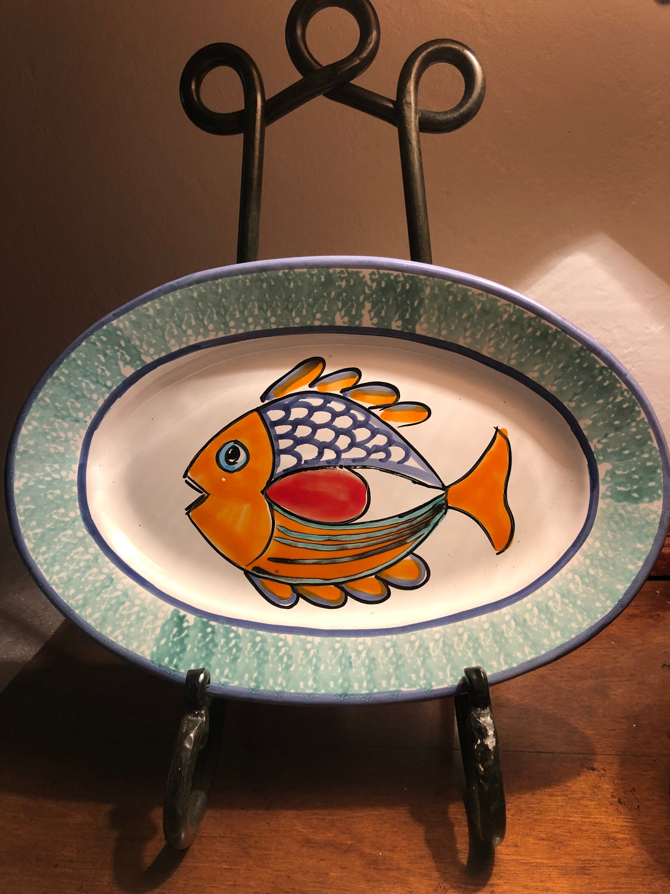 Ceramic Fish Plate - Etsy