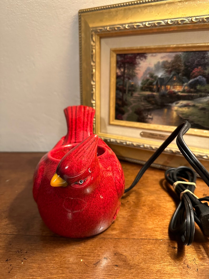 Scentsy Red Cardinal Bird Wax Warmer Plug in Retired Etsy