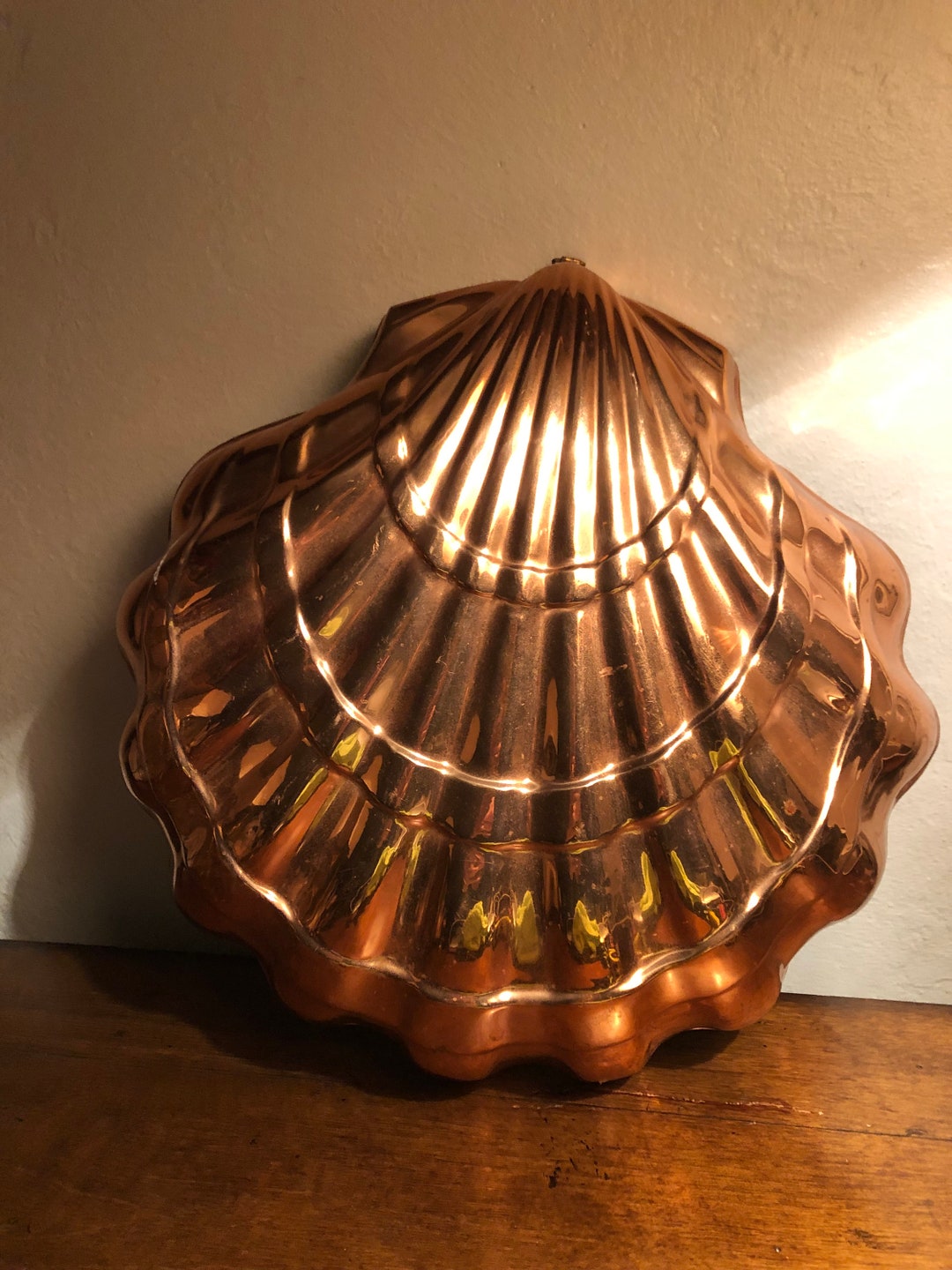 Vintage Copper Clam Shell Mold Etsy