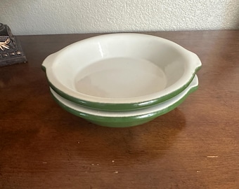 Vintage H.F. Coors - style 93 1/2 - made in USA au gratin casserole baking dishes. Durable restaurant-grade stoneware