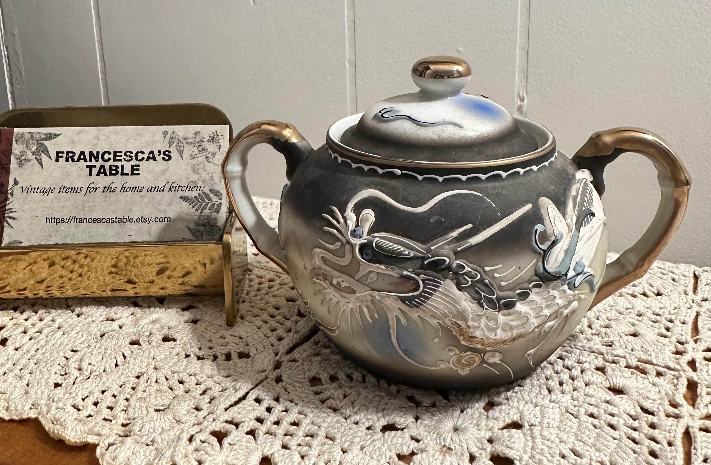 Dragonware Sugar Bowl - Etsy