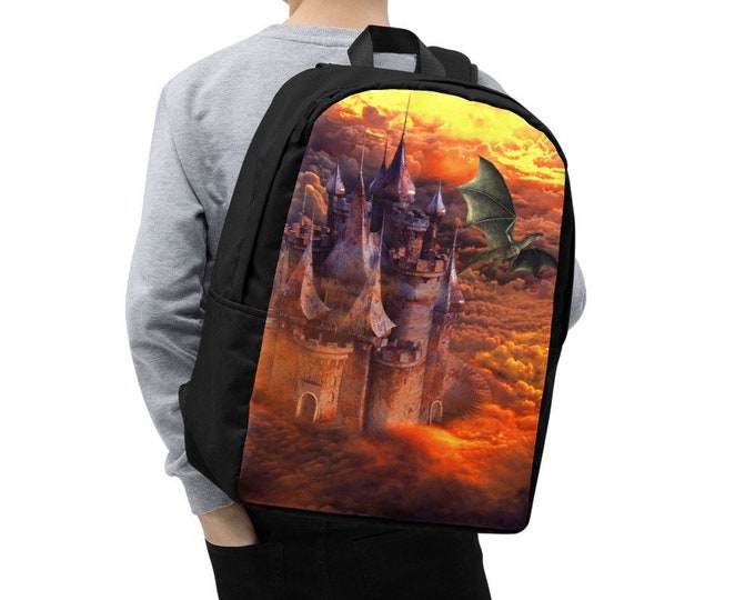 Fantasy Dragon Backpack | | Dragon Castle Backpack | Fantasy Bag