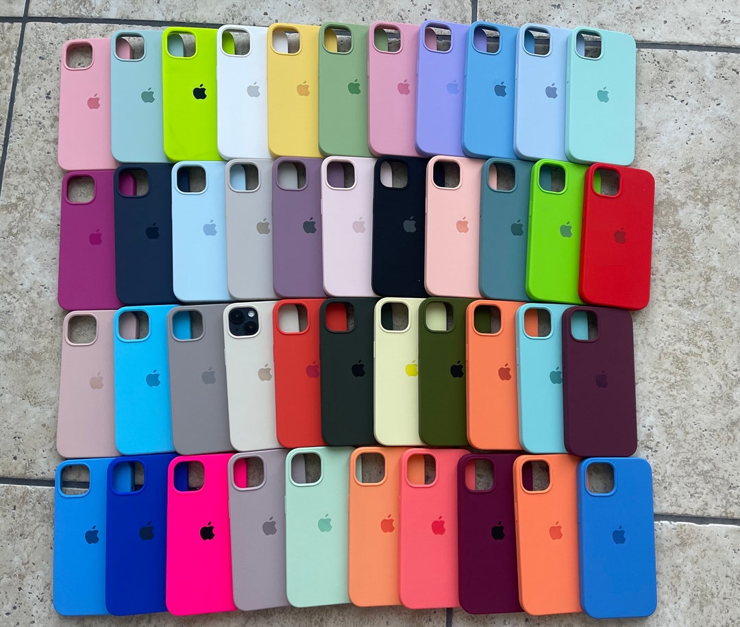Solid Color iPhone Case Colorful iPhone Cover With Logo Soft Shell for