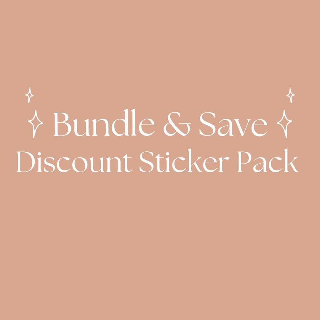 Discount Sticker Pack, Bundle and Save Decal Stickers, Bulk Stickers ...