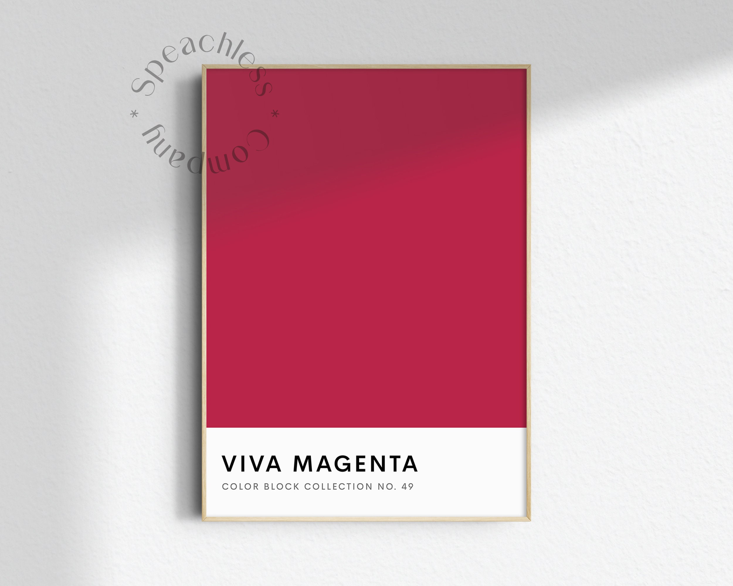 Pantone Color of the Year 2023 Viva Magenta Hex BB2649  Poster for Sale by  ellenhenry