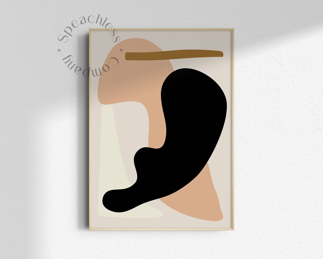 Modern Contemporary Wall Art, Black Contemporary Art, Minimalist Black