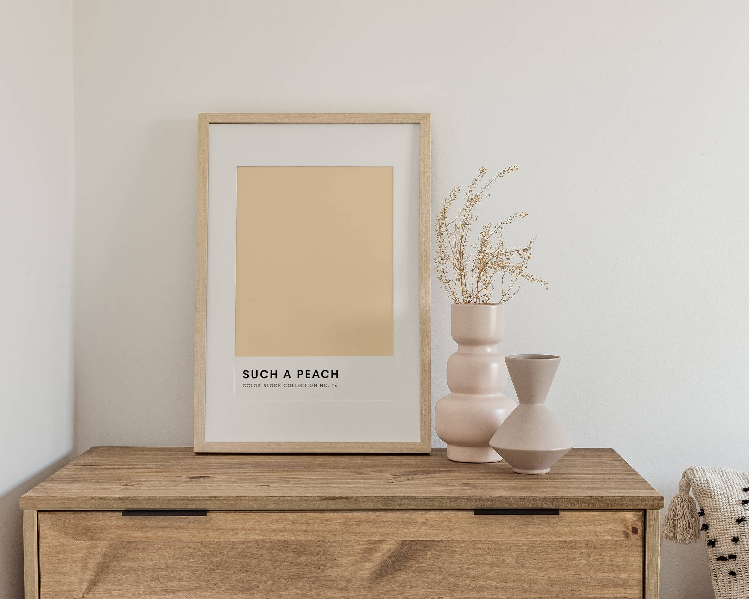 Peach Color Wall Art Peach Color Wall Decor Peach Wall - Etsy