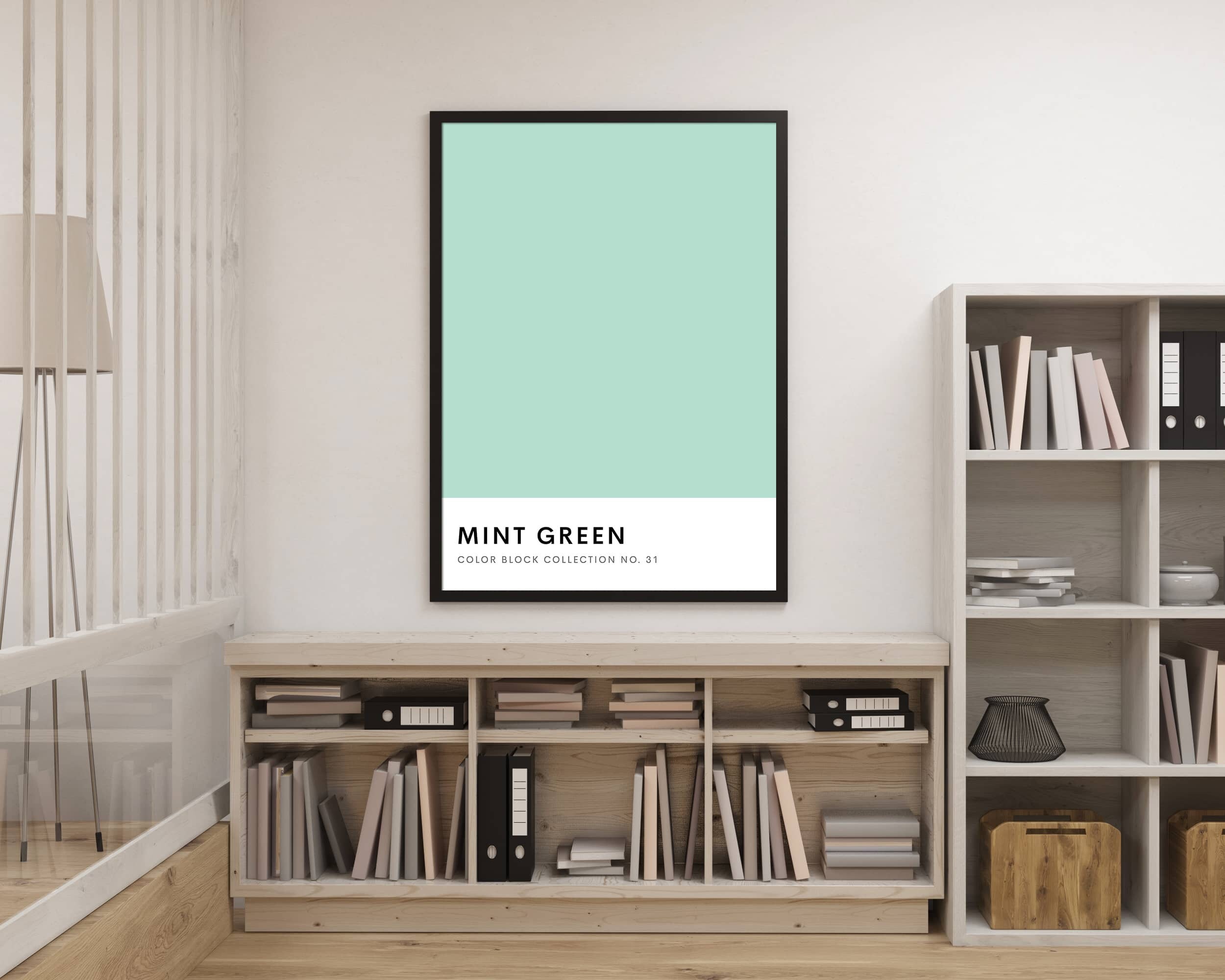 Mint Green Wall Print, Mint Green Wall Art, Mint Green Prints, Color