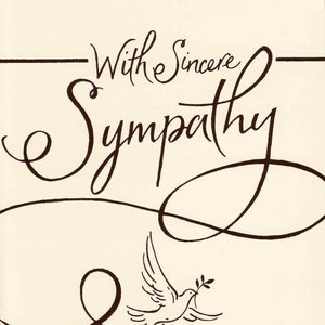 Avec nos sincères condoléances | Carte de sympathie