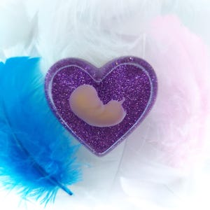3D Resin Heart | 8-11 Week fetus | Baby loss keepsake