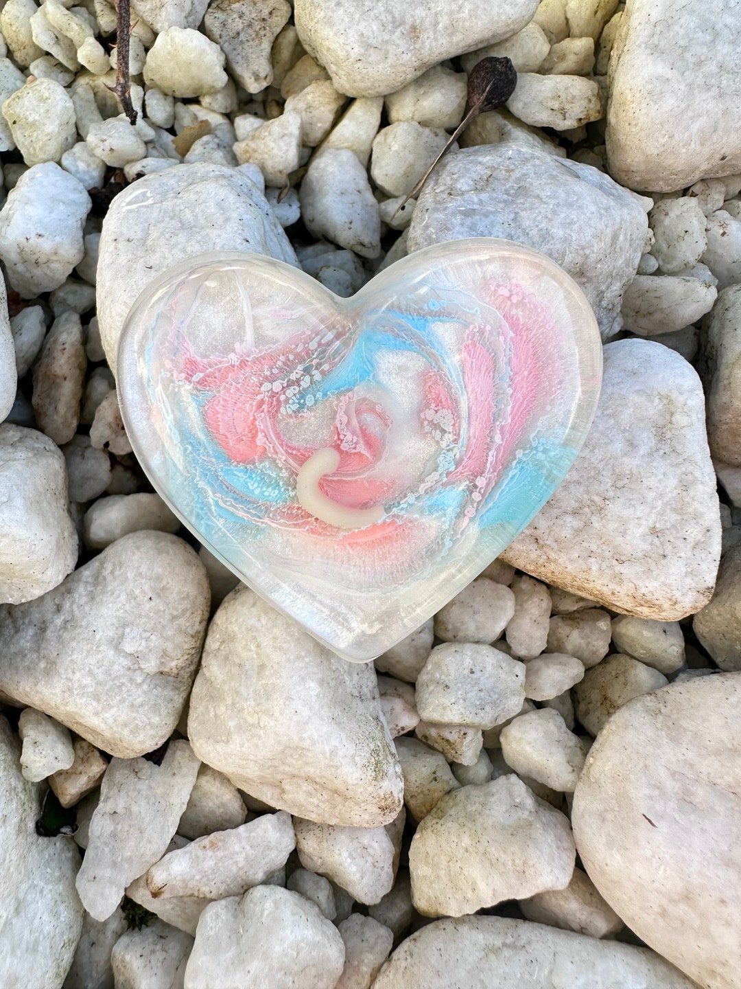 3D Resin Heart 4-5 Week Fetus Baby Loss Keepsake - Etsy
