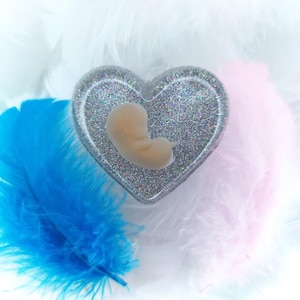 3D Resin Heart | 8-11 Week fetus | Baby loss keepsake