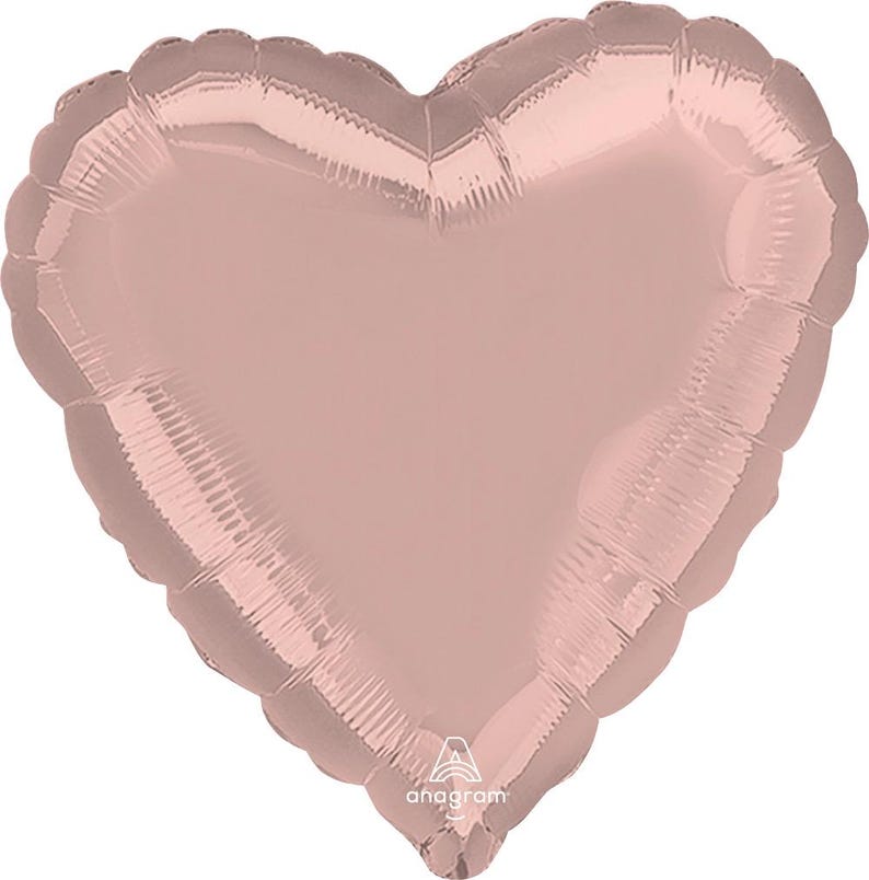 Metallic Pearl Pastel Pink Heart Remembrance Foil Balloon - Etsy