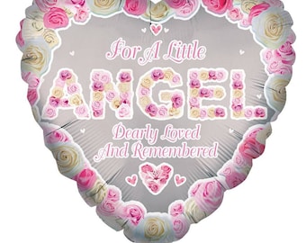 For A Little Angel | Pink Remembrance Foil Balloon