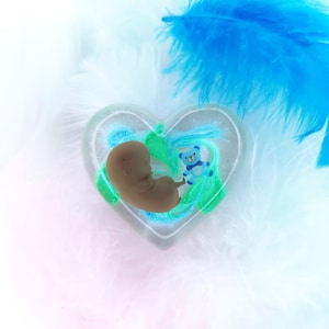 3D Resin Heart | 8-11 Week fetus | Baby loss keepsake