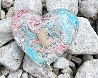 3D Resin Heart | 6-7 Week fetus | Baby loss keepsake