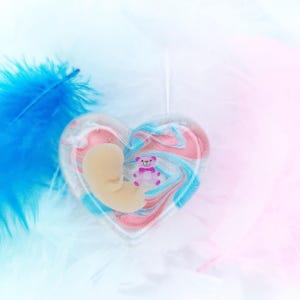 3D Resin Heart | 8-11 Week fetus | Baby loss keepsake
