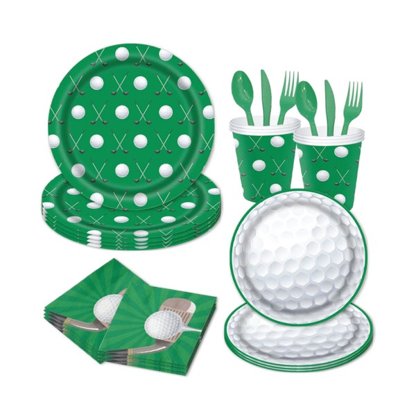 80 Piece Golf Party Pack - Golf Party, Golfer Party, Golf Party Supplies, Golfer Party Decorations, Golf Birthday, Golf Party Decor