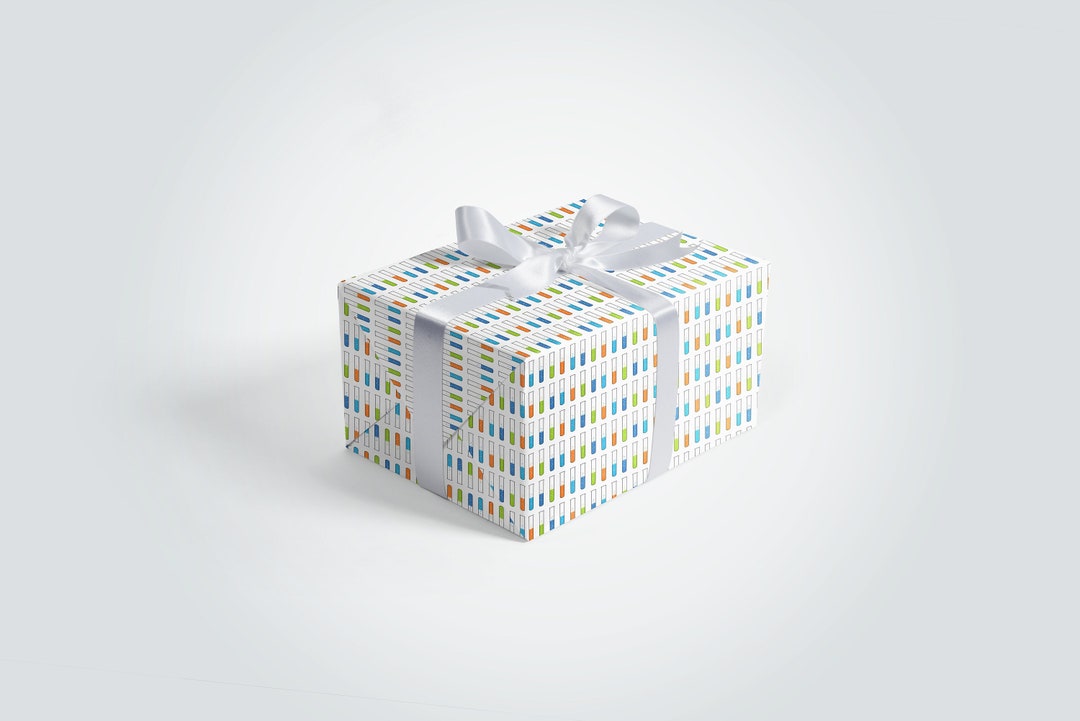 Science Beakers Wrapping Paper 5 Sheets Custom Paper Etsy