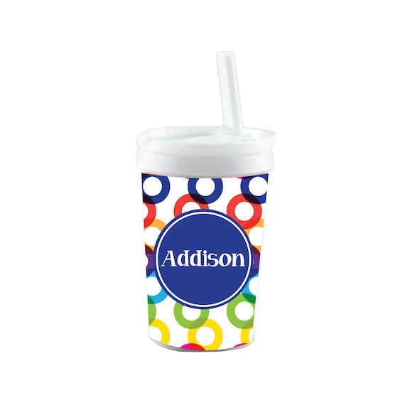 Overlapping Circles Blue 10 Oz. Tumbler Cup Tumbler for Kids, Gifts for  Toddlers, Kids Travel Cup, Custom Toddler Cup, Personalized Toddler 