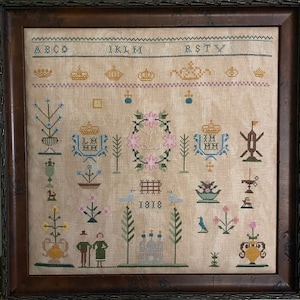 PDF** LM 1818 Reproduktion Sampler Chart von Smoky Mountain Stitches