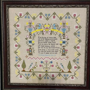 PDF Ruth Bateman 1811 Reproduktion Sampler Chart von Smoky Mountain Stitches