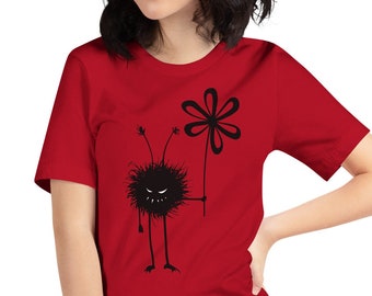 Evil Goth Character Shirt, Halloween Graphic Tee