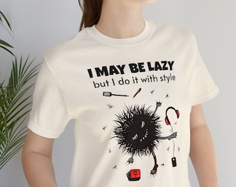Funny Lazy Day Graphic T-Shirt – Character Unisex Tee