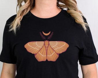 Nachtvlinder Shirt, Witchy Shirt, Entomologie Graphic Tee, Butterfly Biology Shirt, Cottagecore Tshirt