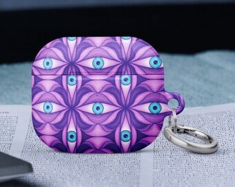 Witchy Eyes AirPods Pro Case Cover - Halloween Edition - Fits Gen 1, 2, and 3 Headphones - Spooky Gift for Goths and Weird Girls
