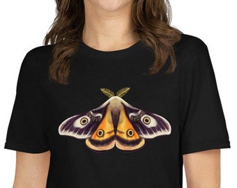 Emperor moth shirt - Goblincore gift - Saturnia Insect Cottagecore Clothing - Dark Academia Butterfly Tee - Witchy Entomology Gift