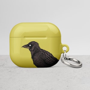 Goth Airpods 3 Case - Raven AirPods Pro Case - Horror Gifts for Goth Girl - Cool Air Pod Cover for AirPods® Gen1, Gen2 and Gen3