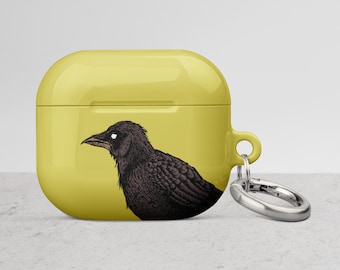 Goth Raven AirPods Case - Pistachio Green Horror Art