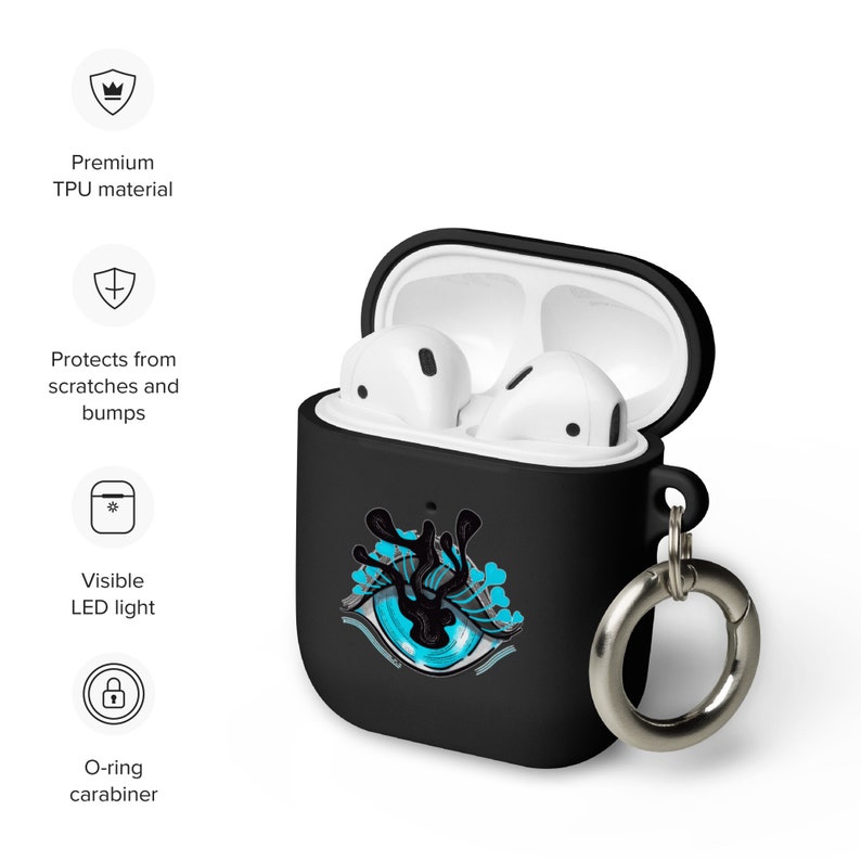 Horror AirPod case Goth Eye Air Pods Pro Case Weird Whimsigoth Gift for Mall Goth Girl image 5