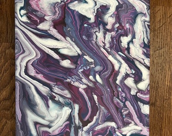 8x10 Acrylic Pour Painting