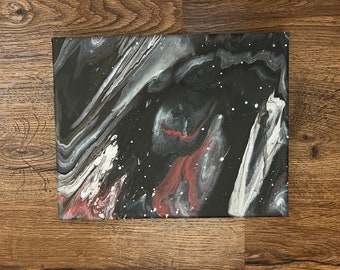 8x10 Acrylic Pour Painting