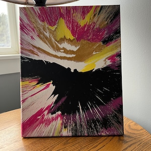 11x14 Acrylic Spin Art image 1