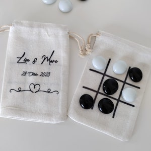 Tic Tac Toe Spiel Gastgeschenk Beschäftigung für Gäste Hochzeitsspiel Bild 2