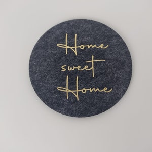 Filz-Untersetzer mit Sprüchen | Glasuntersetzer | Prost | Home Sweet Home