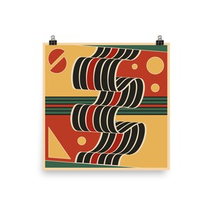 Abstract Wall Art - Colourful - Gallery Wall - Home Decor - Contemporary - Geometric - Poster Print - Island Vibes - Holiday art- Minimalist