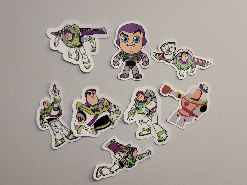 Buzz Lightyear stickers.