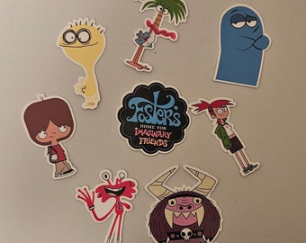 Foster's Home for Imaginary Friends stickers. 8 pack vinyl decals