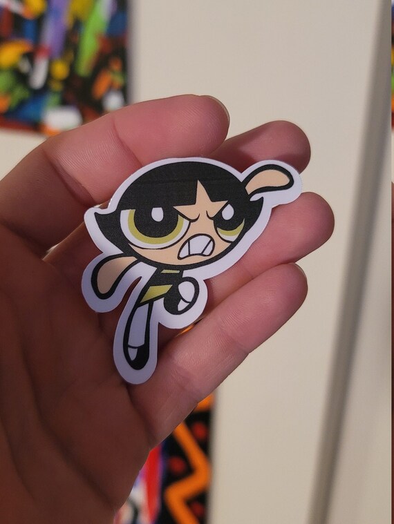 Powerpuff Girls 5-Inch Wide Vinyl Decal Sticker Set - BOGO Deal, Multi-Color, Die-Cut For Cars, Laptops, Windows