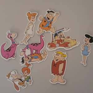 Flintstones stickers. Cartoon sticker pack. Vinyl