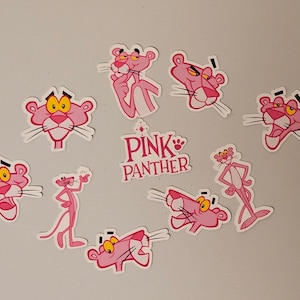Pink Panther decals. 10 pack of vinyl stickers