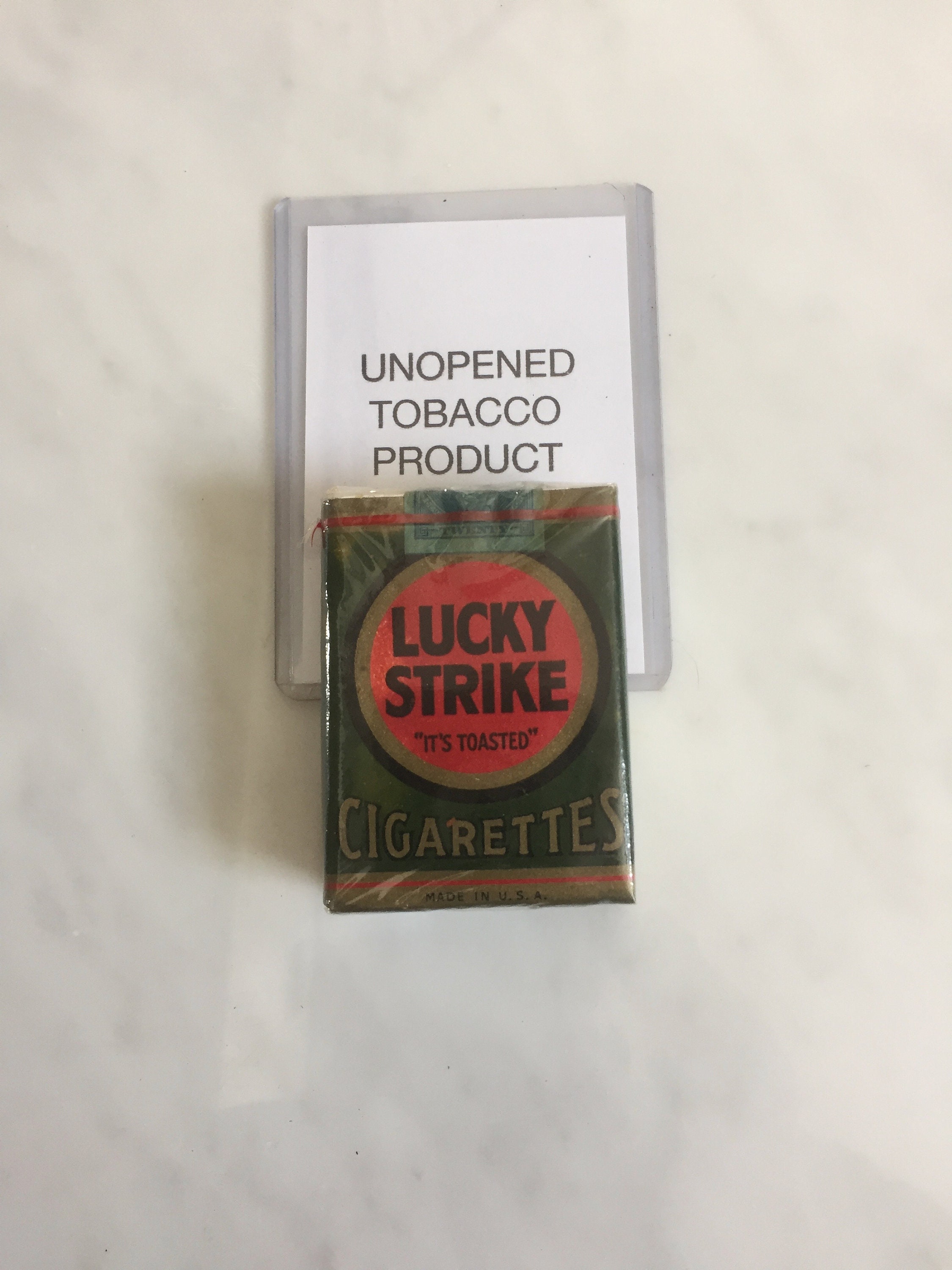 Rare Unopened 1940's Lucky Strike Pack 