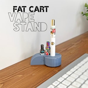 Fat Cart Battery Stand - Desktop Cart and Pen Organizer - Boxhot / Dime / Wide