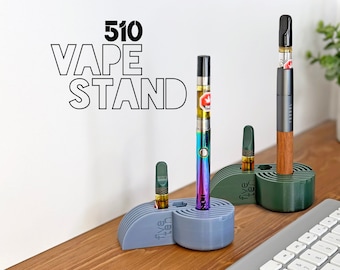 510 Pen Battery Stand - Desktop Cart and Pen Organizer
